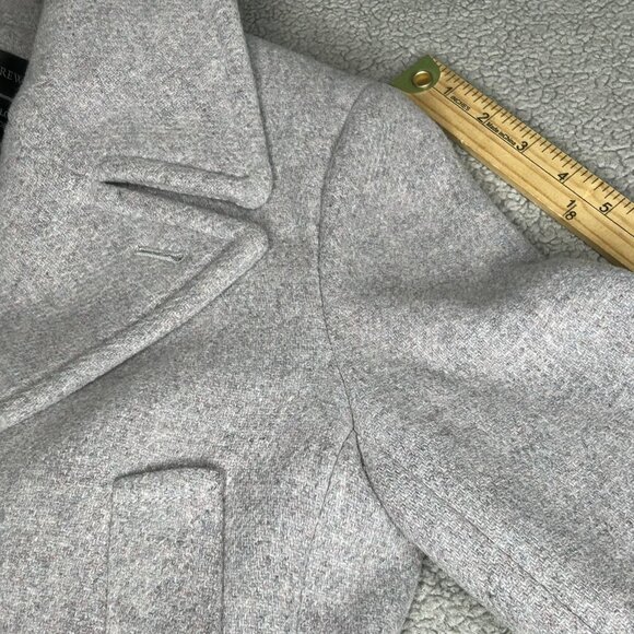 J Crew Stadium Cloth Coat Womens 4 Majesty Lavender Double Breasted Peacoat - Picture 11 of 16